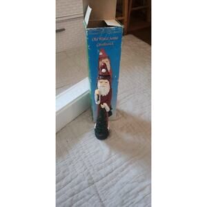 Old World Santa Candlestick 12" Tall In Original open Box